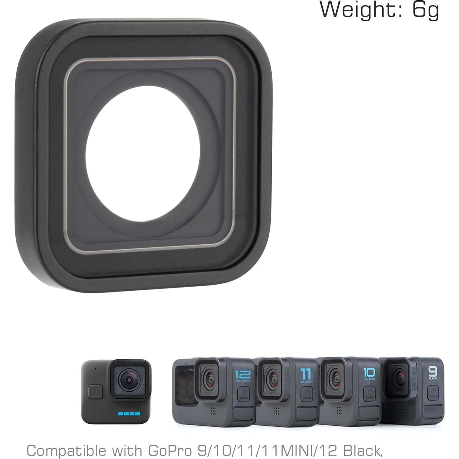 Reemplazo Lente Protector GoPro Hero 12 11 10 9 Vidrio UV