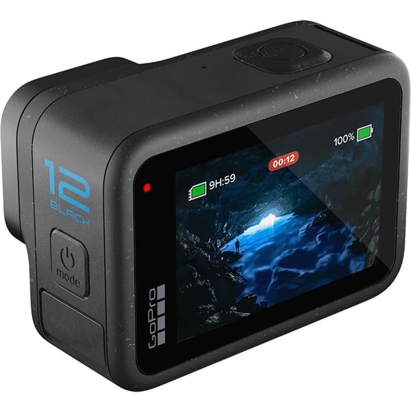Cámara GoPro HERO12 Black Impermeable + Max Lens Mod 2.0 + 64GB