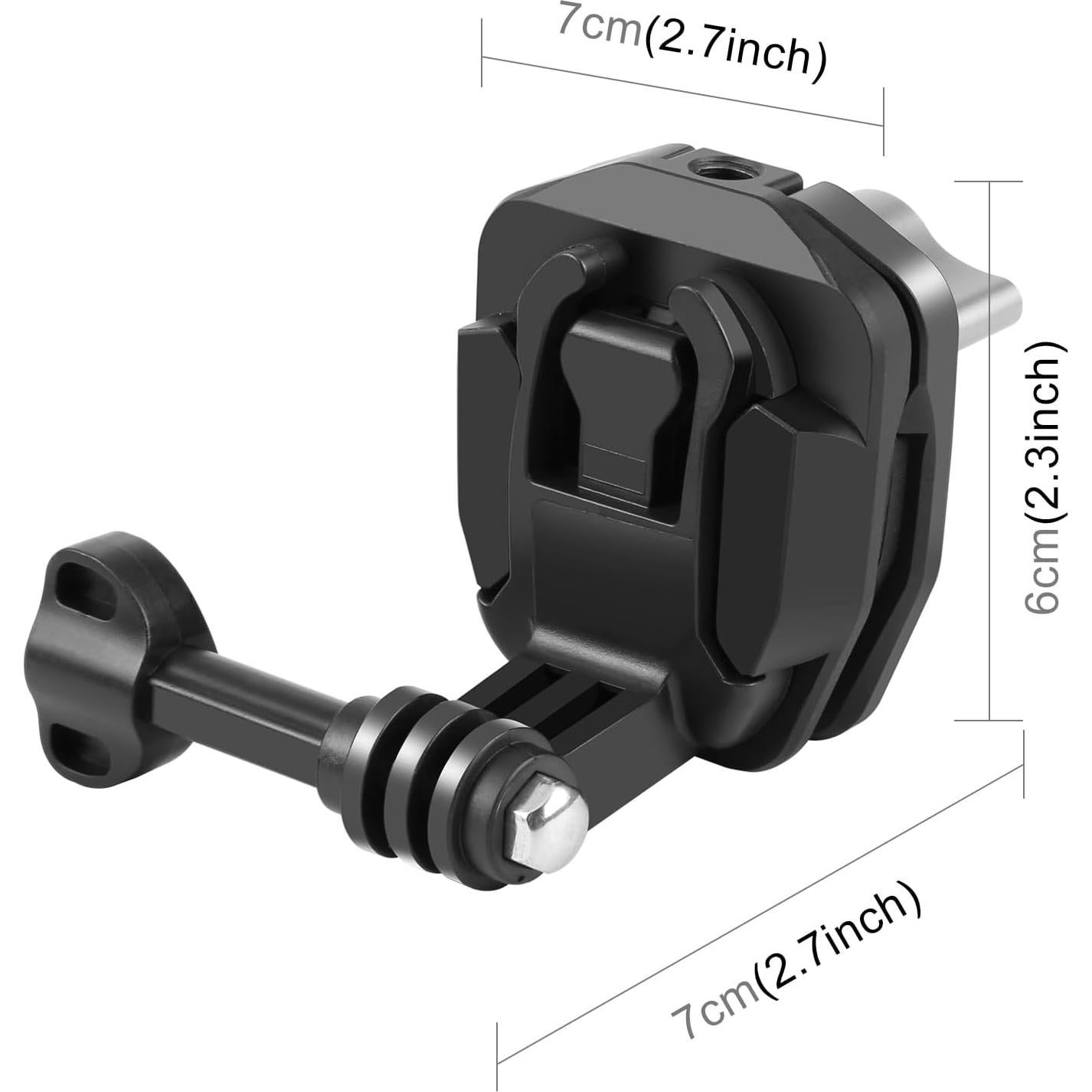 Soporte de Parabrisas PULUZ para Cámaras de Acción - Compatible GoPro, DJI, Insta360