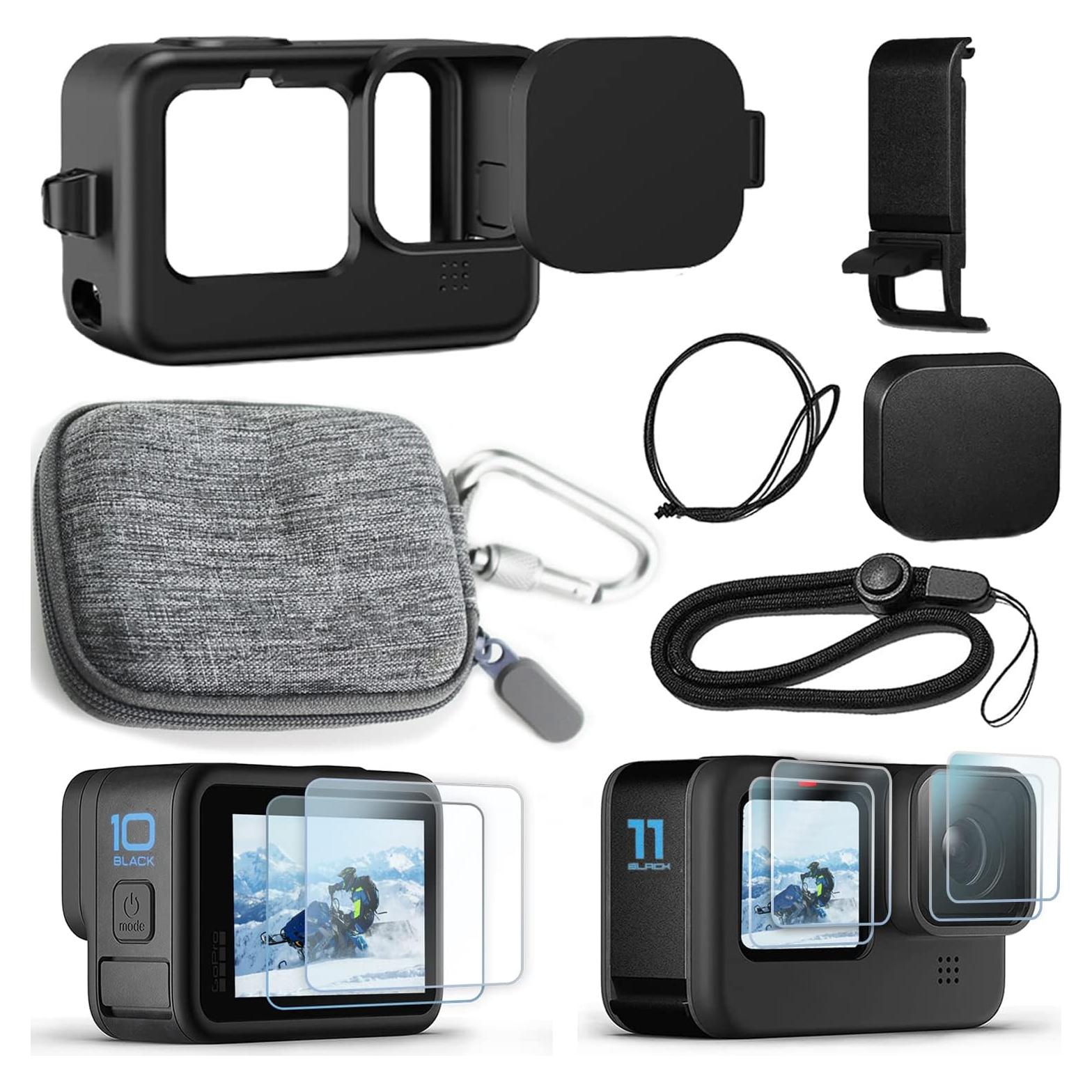 Kit de Accesorios OKFUN para GoPro Hero 12/11/10/9 Negro