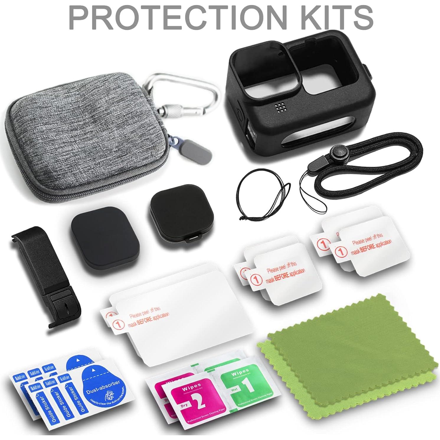 Kit de Accesorios OKFUN para GoPro Hero 12/11/10/9 Negro