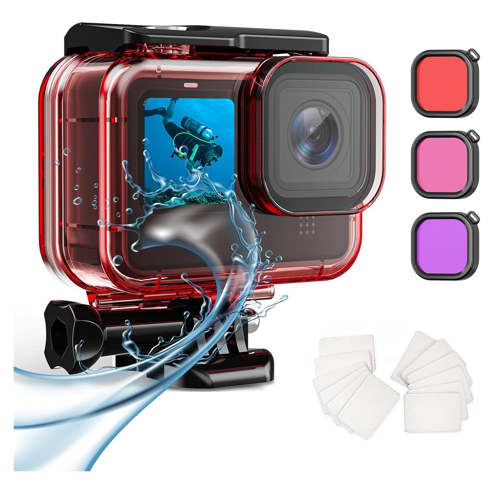 Funda Impermeable HONGDAK para GoPro Hero 12/11/10/9 - 60m