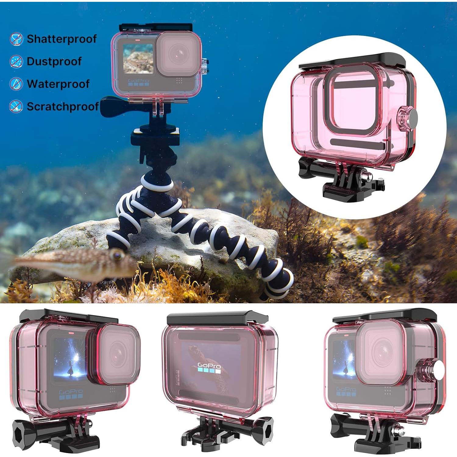 Funda Impermeable HONGDAK para GoPro Hero 12/11/10/9 - 60m