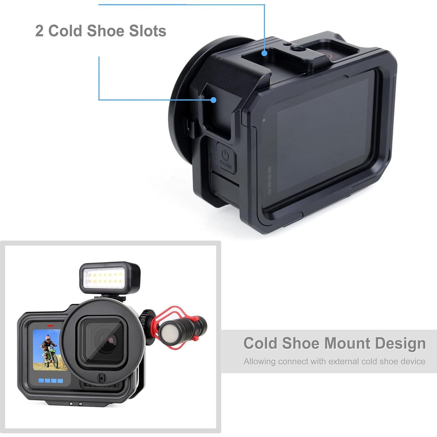 Caja de Aluminio SOONSUN con Filtro UV para GoPro Hero 9-13
