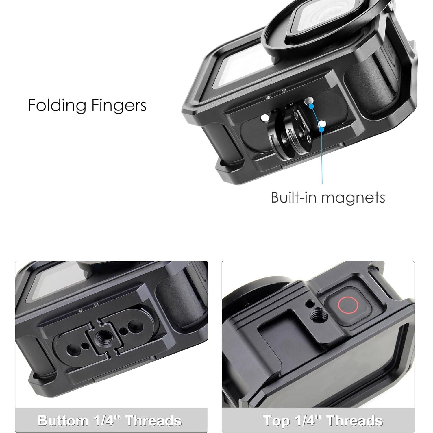 Caja de Aluminio SOONSUN con Filtro UV para GoPro Hero 9-13