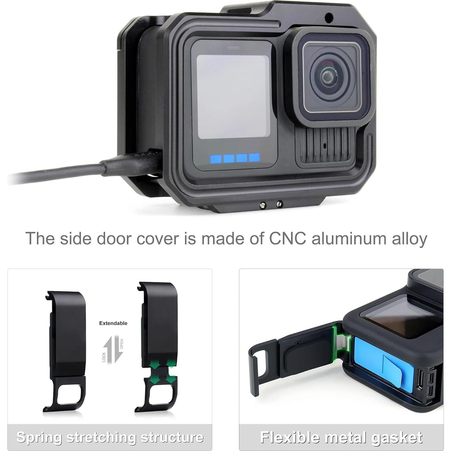 Caja de Aluminio SOONSUN con Filtro UV para GoPro Hero 9-13