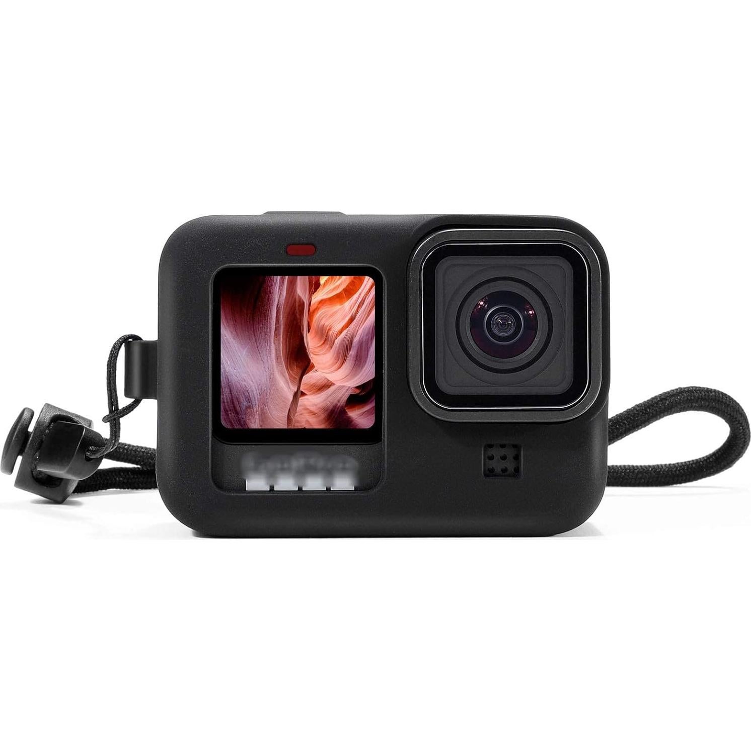 Kit de Accesorios Funda Silicona GoPro Hero 9/10/11/12 Negra