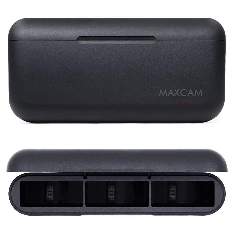 Cargador de Batería Triple MAXCAM para GoPro HERO12/11/10/9