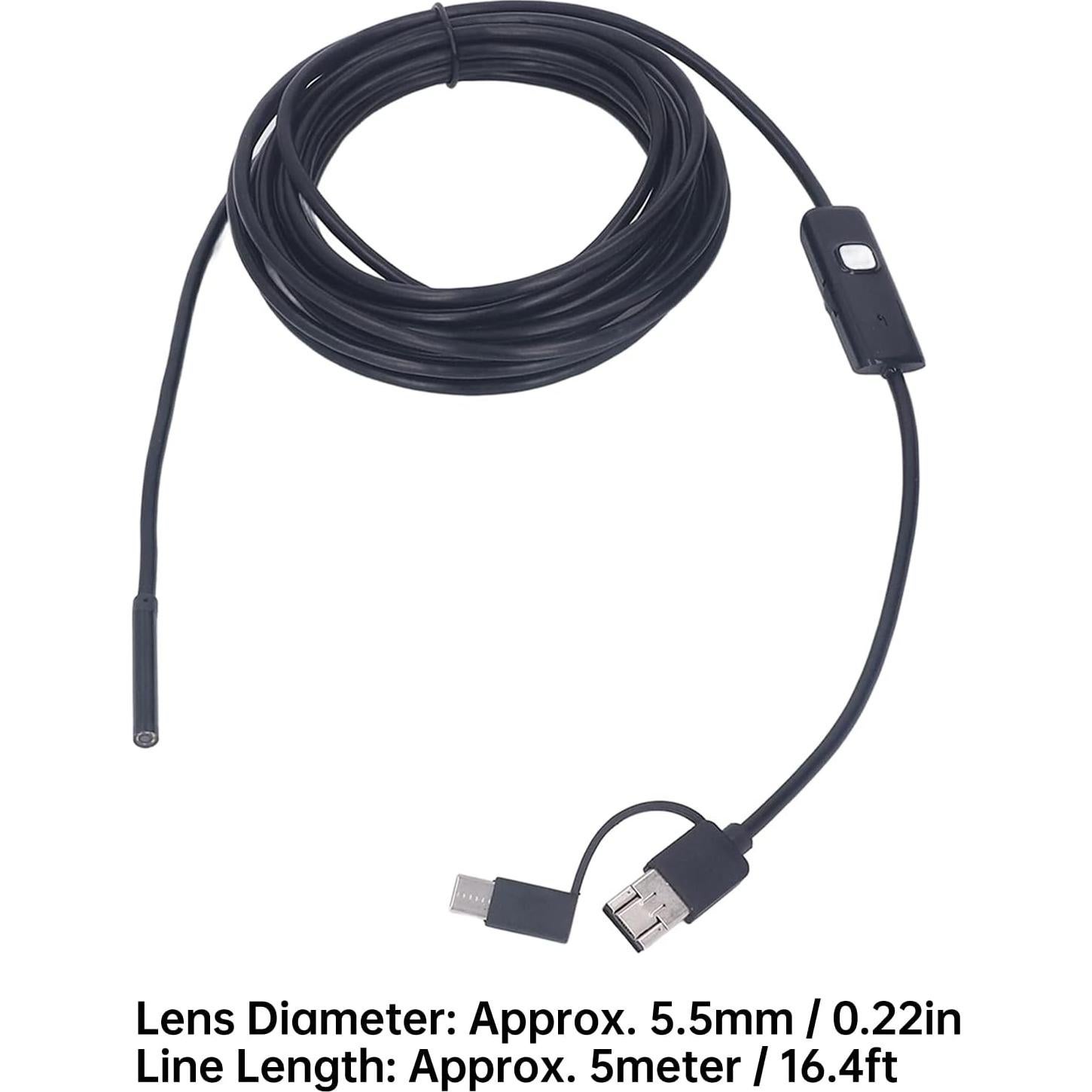 Endoscopio Yunseity 2MP HD IP67 para Android e iOS 5m