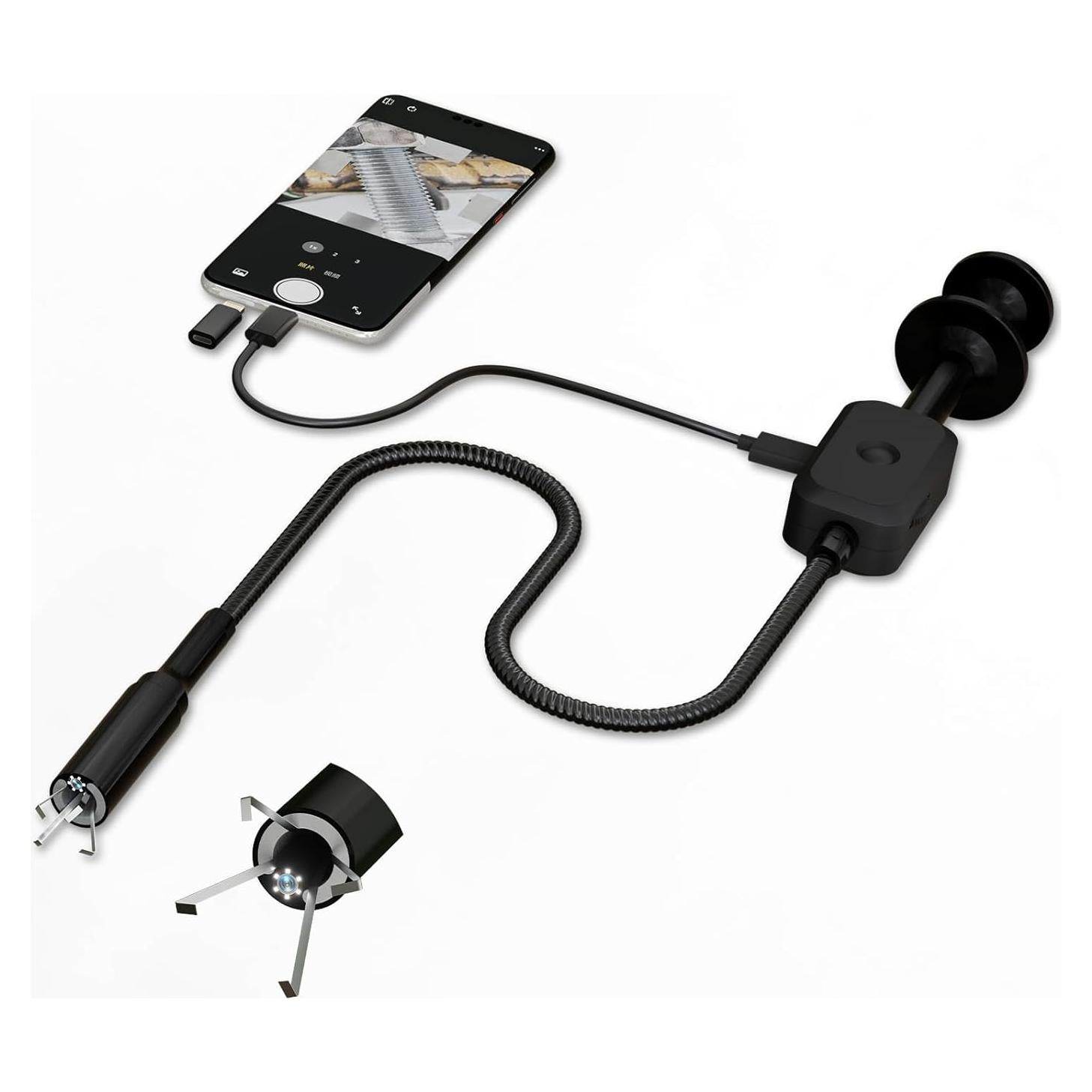 Cámara de Endoscopio KeFvoer 60cm HD con Luz LED Ajustable