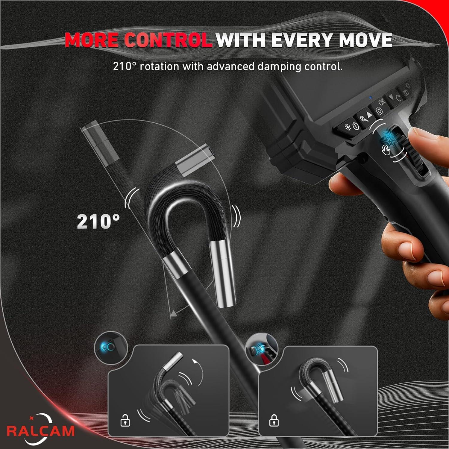 Borescopio Articulado Ralcam N505-R1.5M 5.5mm 5" con Luz LED