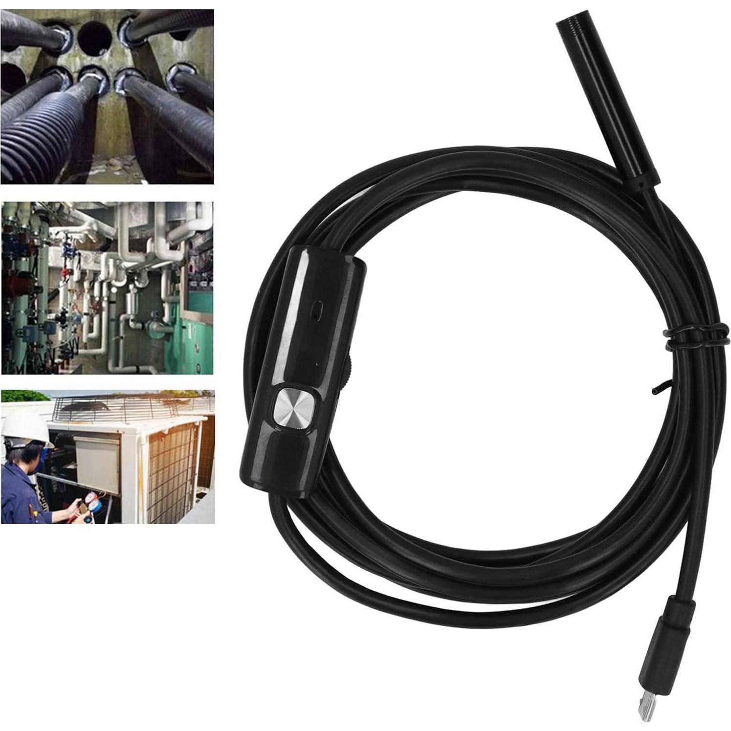 Cámara Endoscópica Industrial USB Eujgoov 1.3MP IP67 7mm