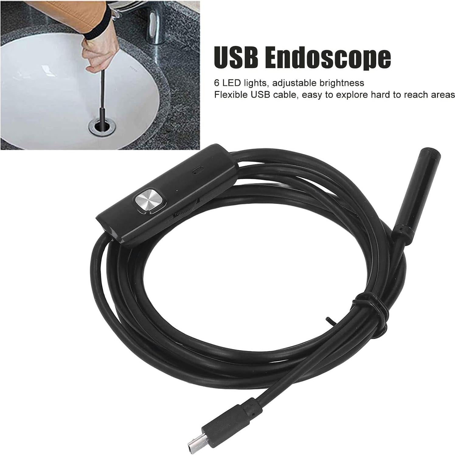 Cámara Endoscópica Industrial USB Eujgoov 1.3MP IP67 7mm