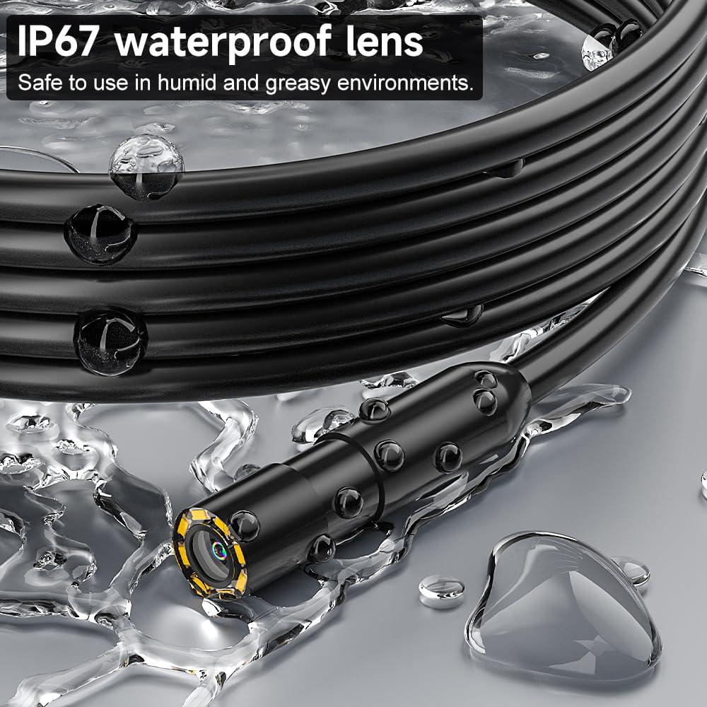 Cámara de Borescopio ILIHOME HD 1080P 4.3" IP67 5m