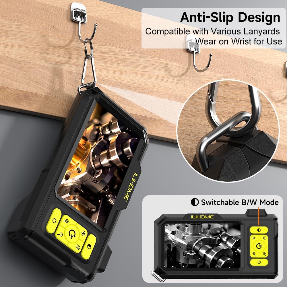 Cámara de Borescopio ILIHOME HD 1080P 4.3" IP67 5m