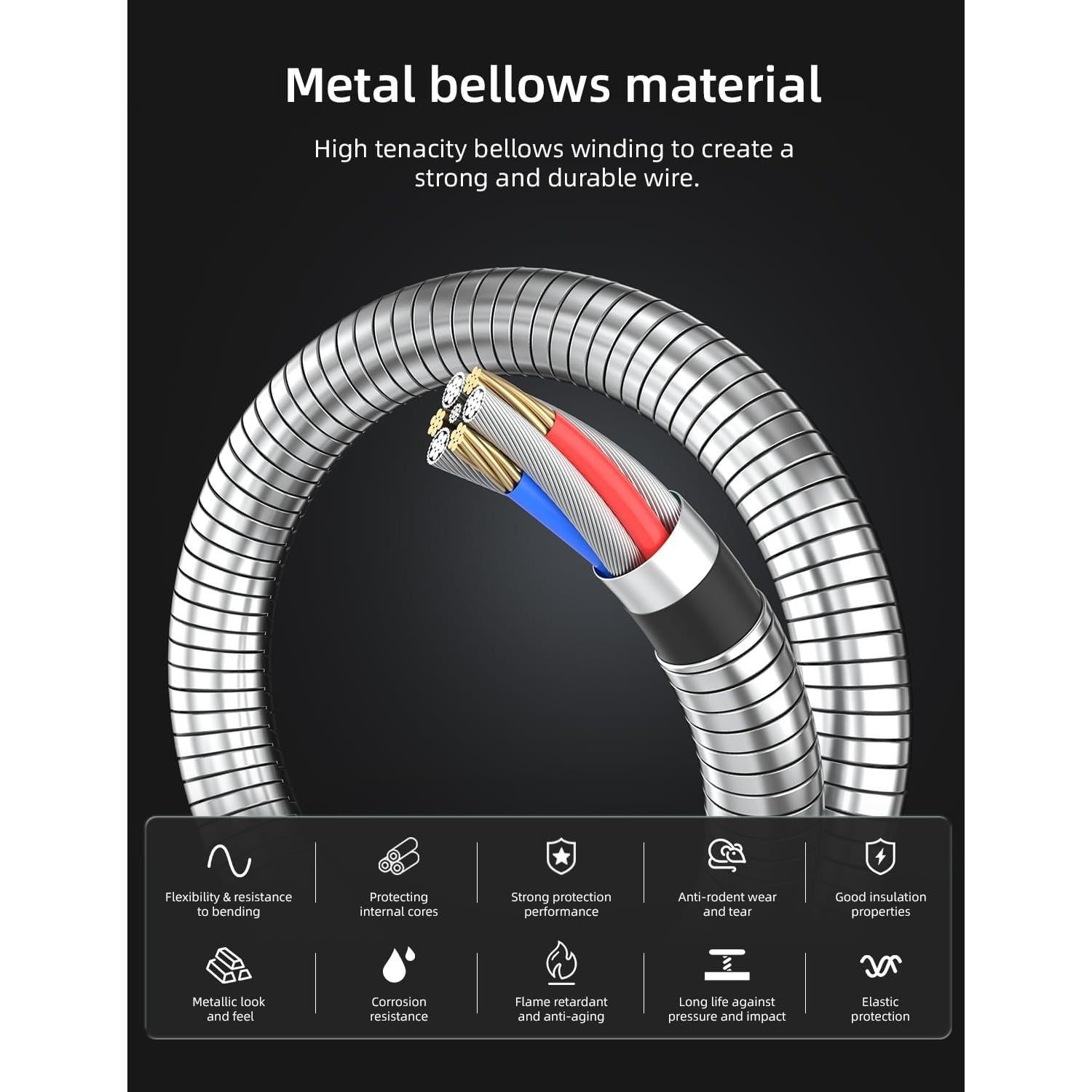 Cámara Endoscopio HD 1920P ZOIOT 1.8m 8mm IP67 con Luz