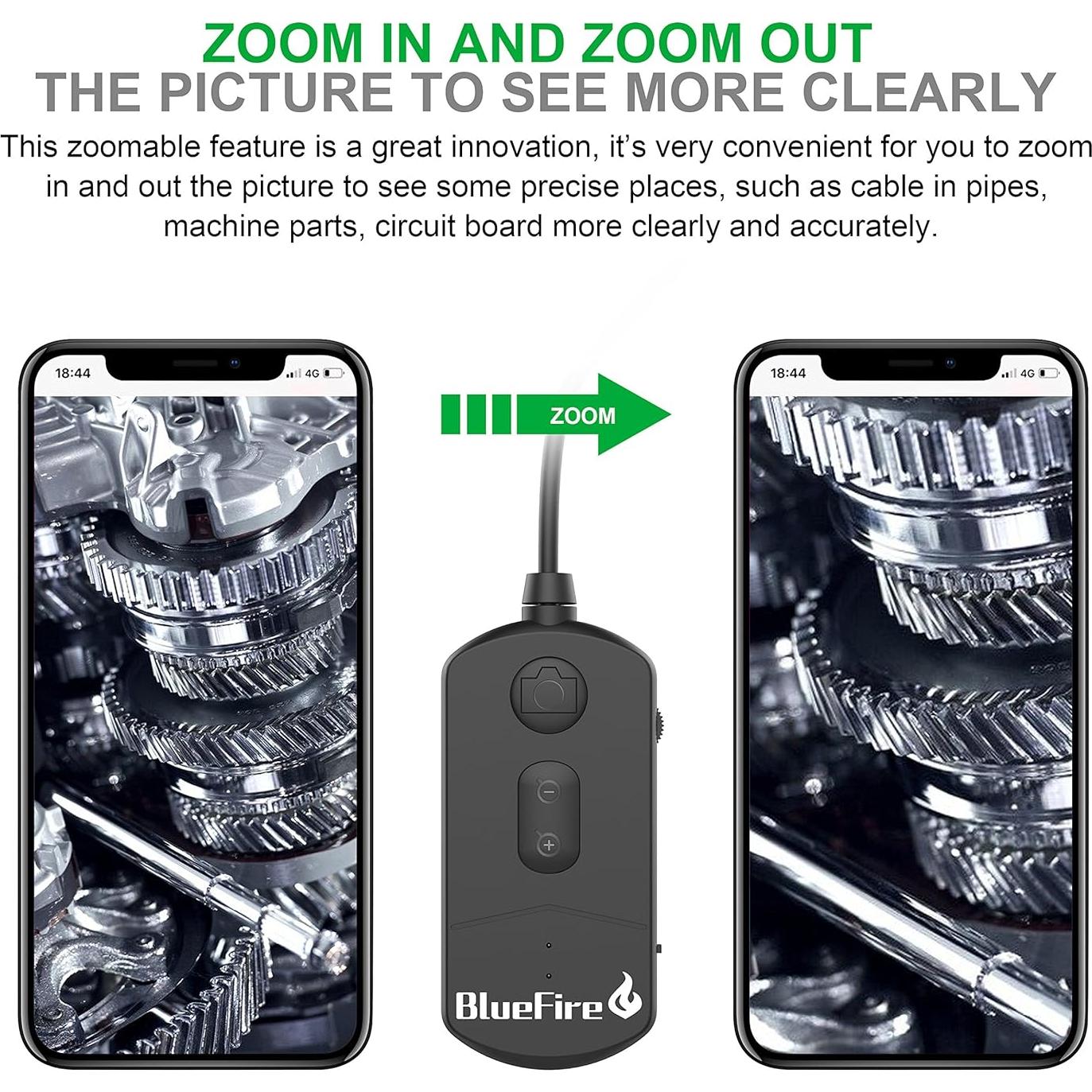 Cámara de Inspección WiFi BlueFire 1080P 3.5m Borescope