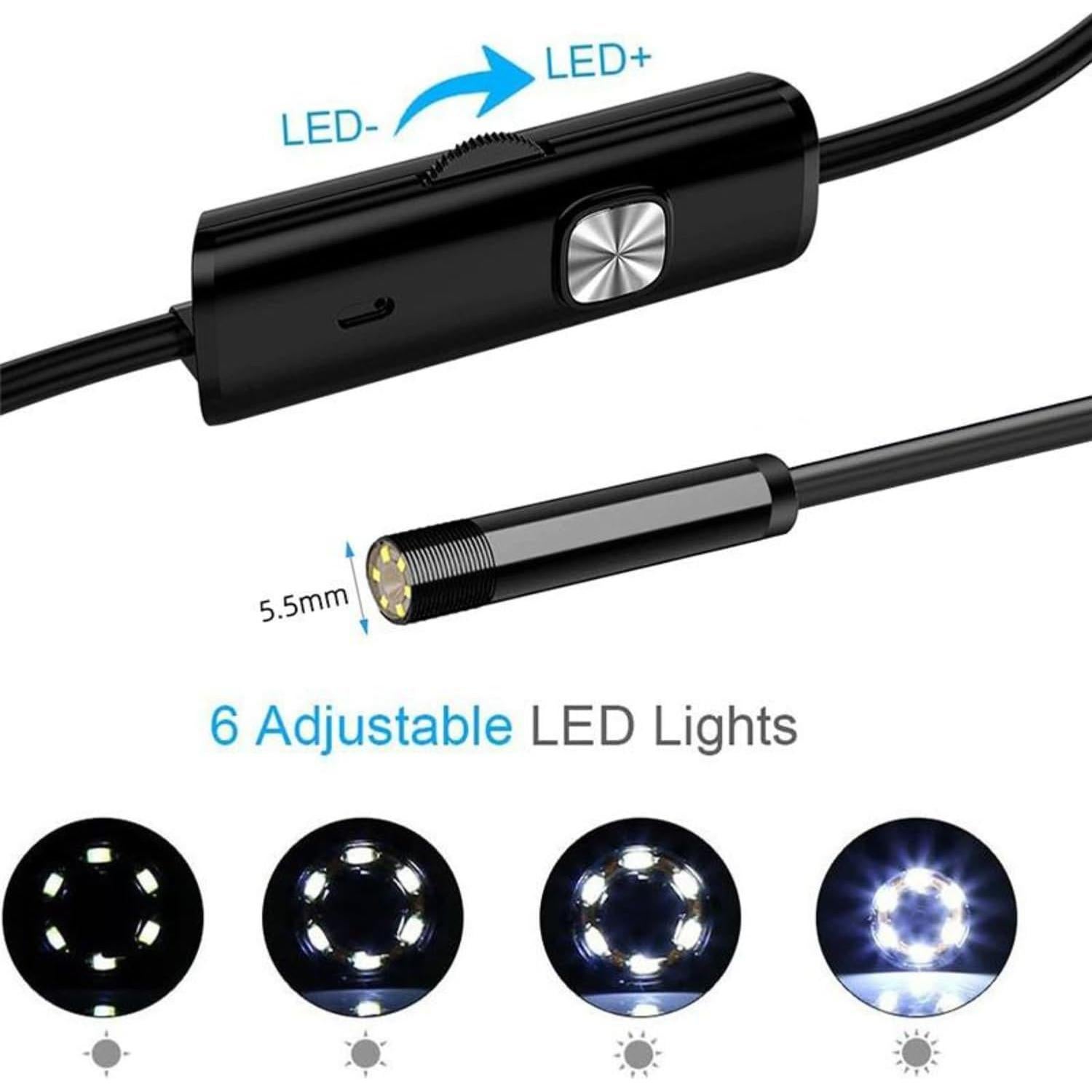 Cámara Endoscópica Industrial USB Yuecoom 1.3MP 7mm IP67