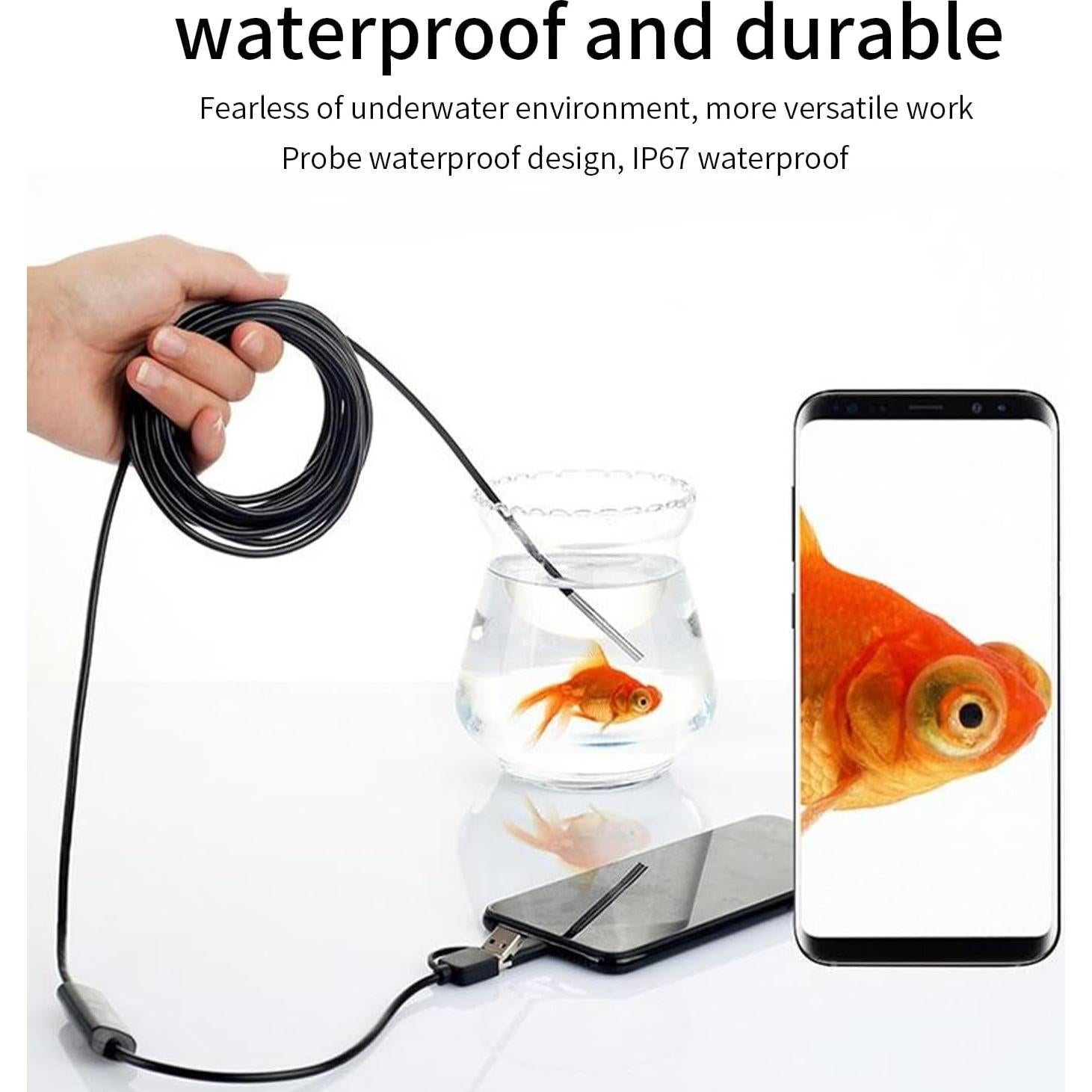 Cámara Endoscópica Industrial USB Yuecoom 1.3MP 7mm IP67