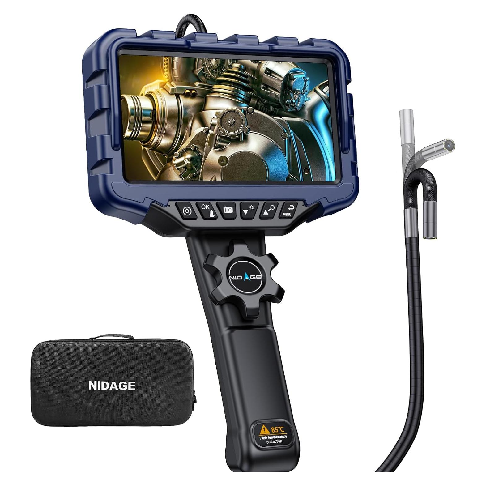 Cámara Endoscópica Articulada NIDAGE 7" HD 1080p IP67