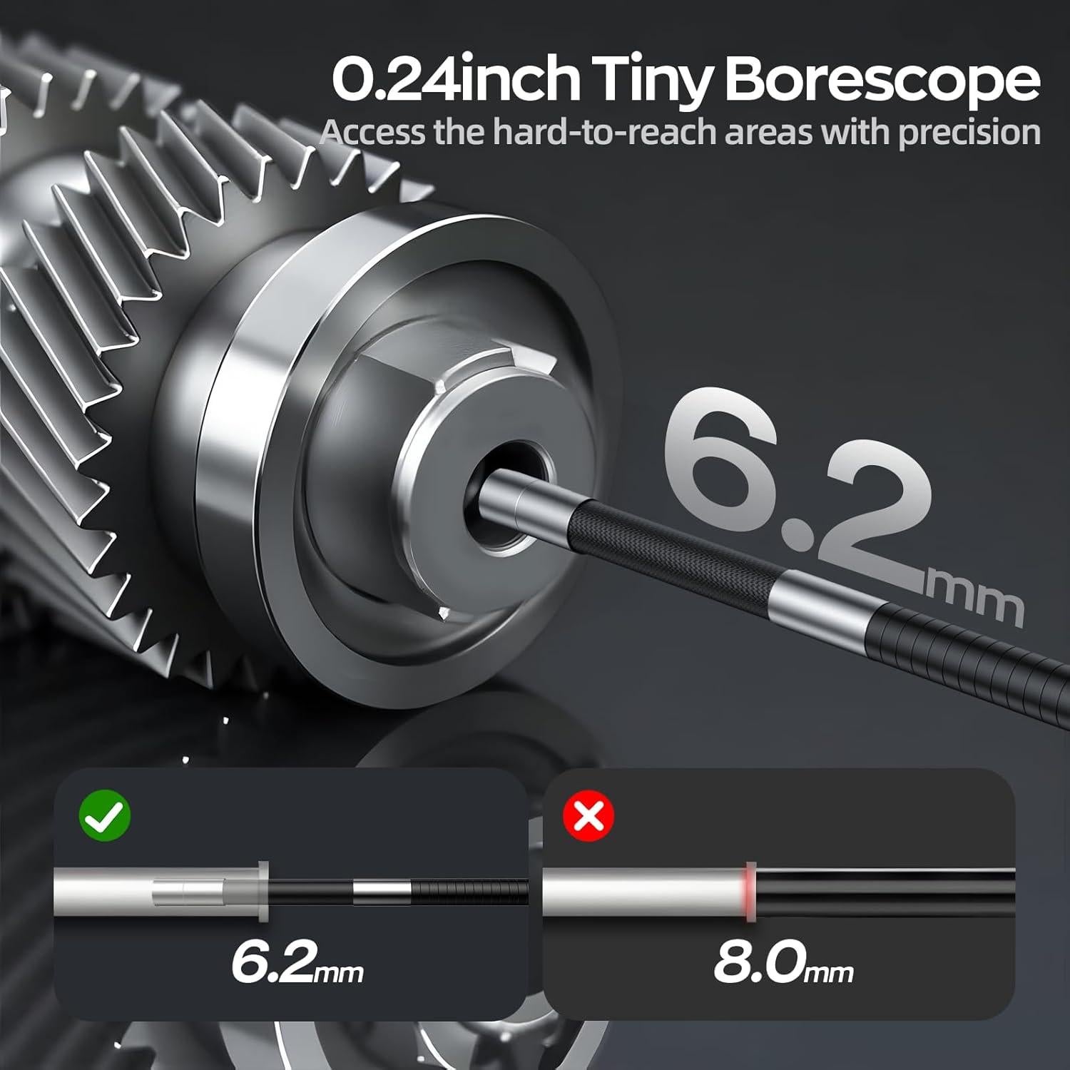 Cámara Endoscópica Articulada NIDAGE 7" HD 1080p IP67