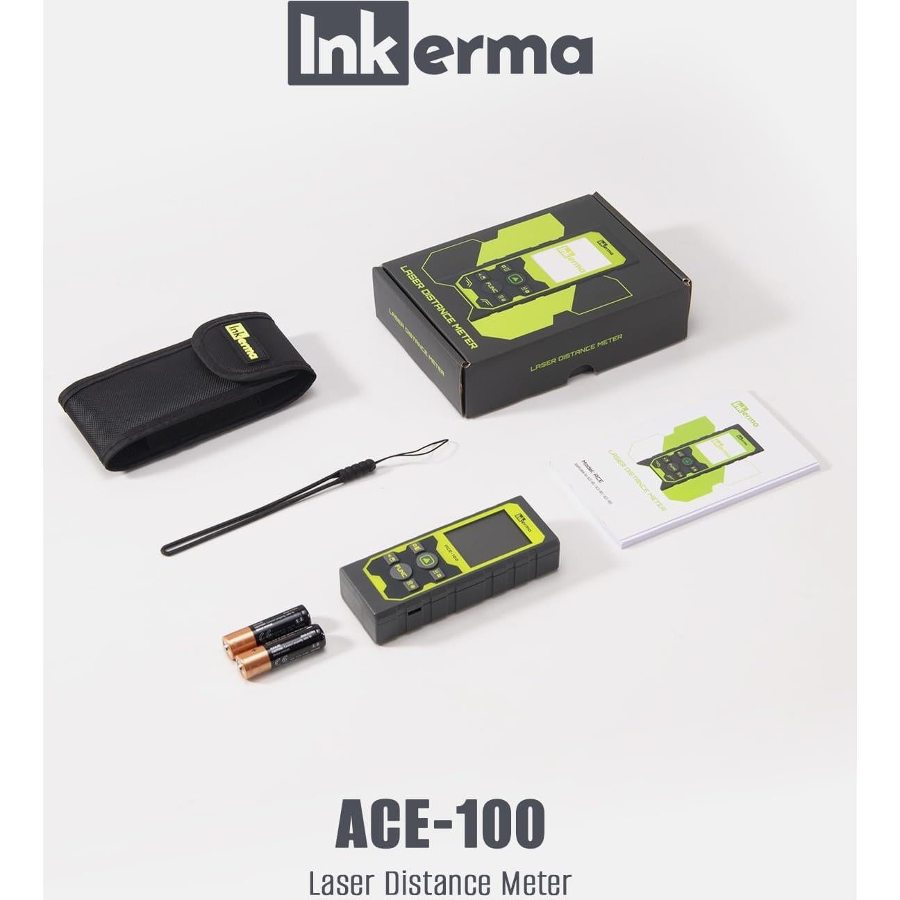 Medidor Láser Inkerma ACE-100 100m con Sensor de Ángulo