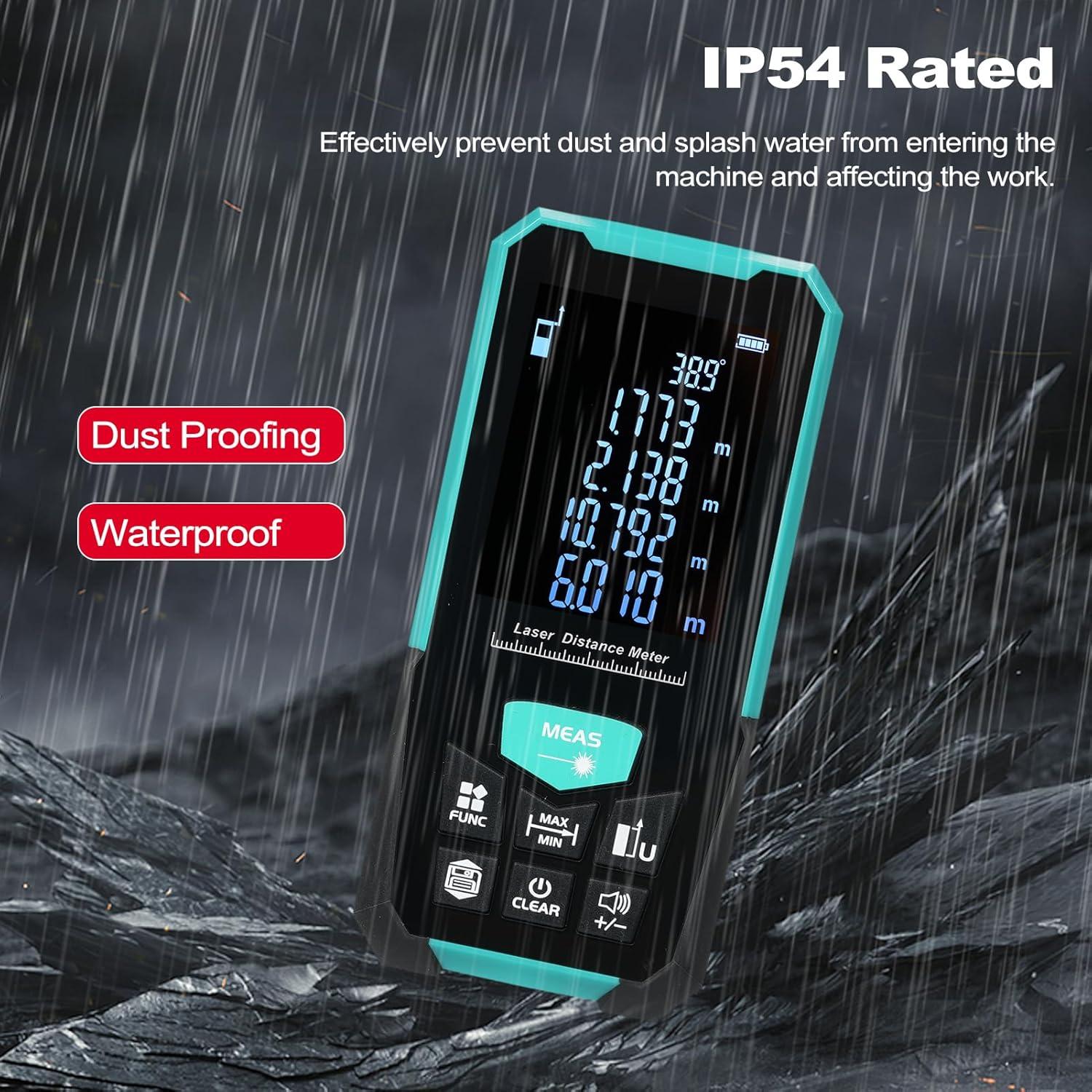 Medidor de Distancia Láser Mulcort E26312-100 120m Precisión ±2mm