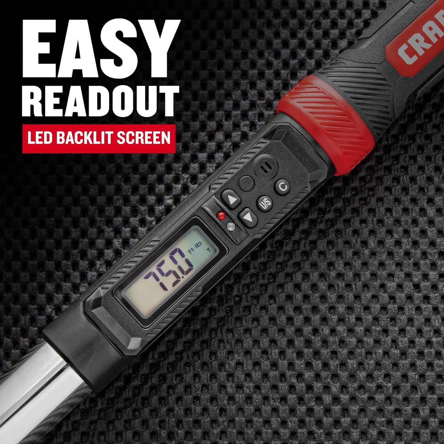 Llave de Torque Digital CRAFTSMAN 1/2" 338.95 Nm CMMT99436