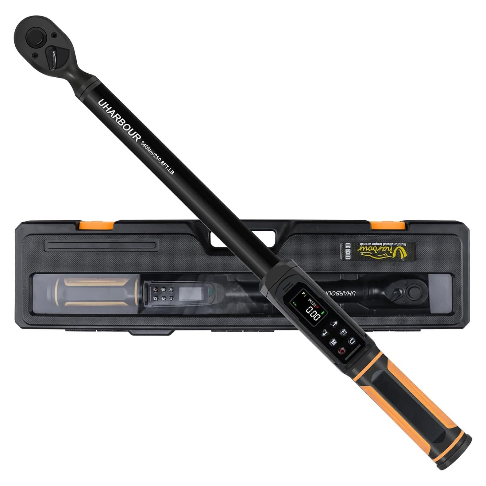 Llave de Torque Digital Uharbour 1/2" 5.14-339.4 Nm Precisión ±1%