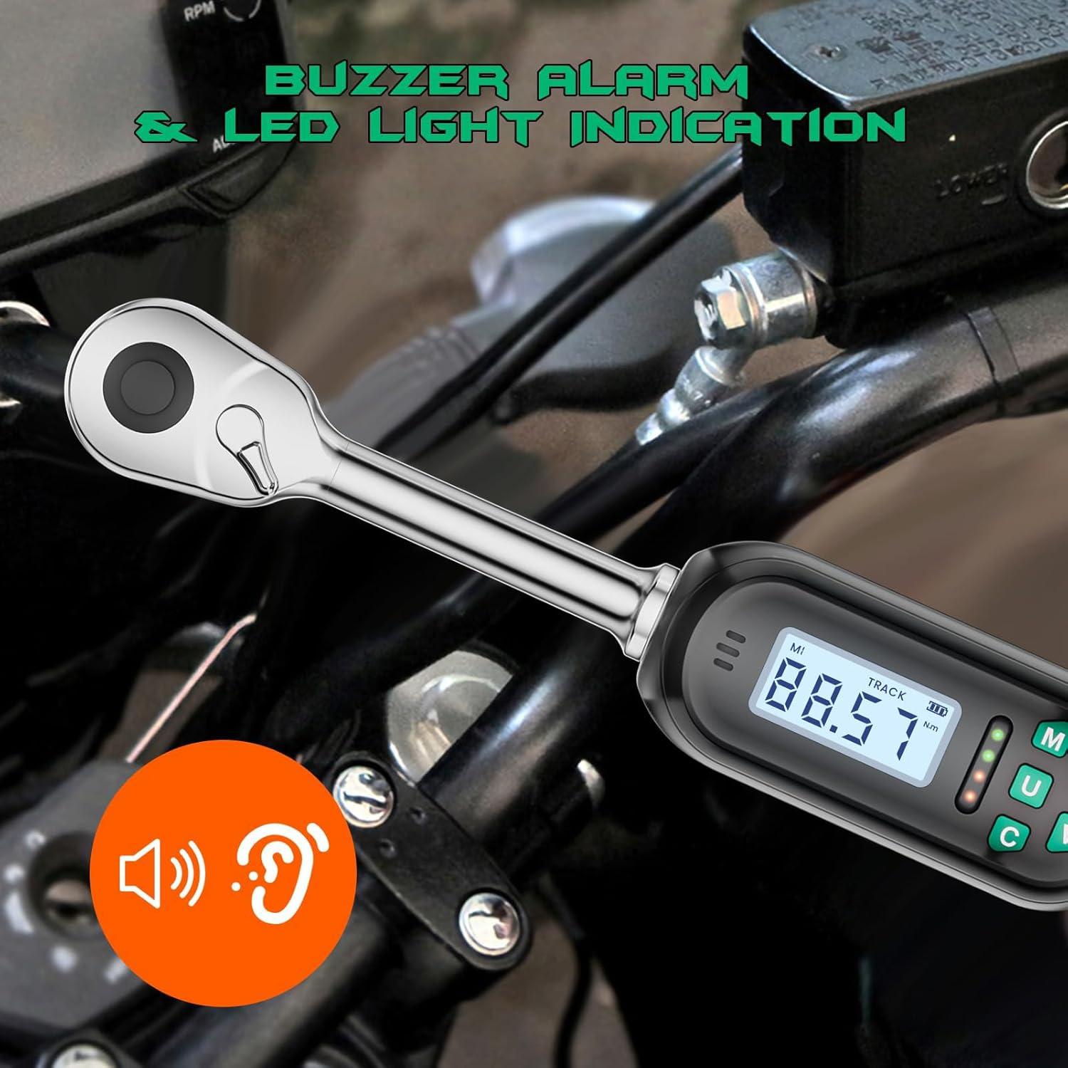 Llave de Torque Digital KOEORWS 1/2 Pulgada 6.8-135 Nm