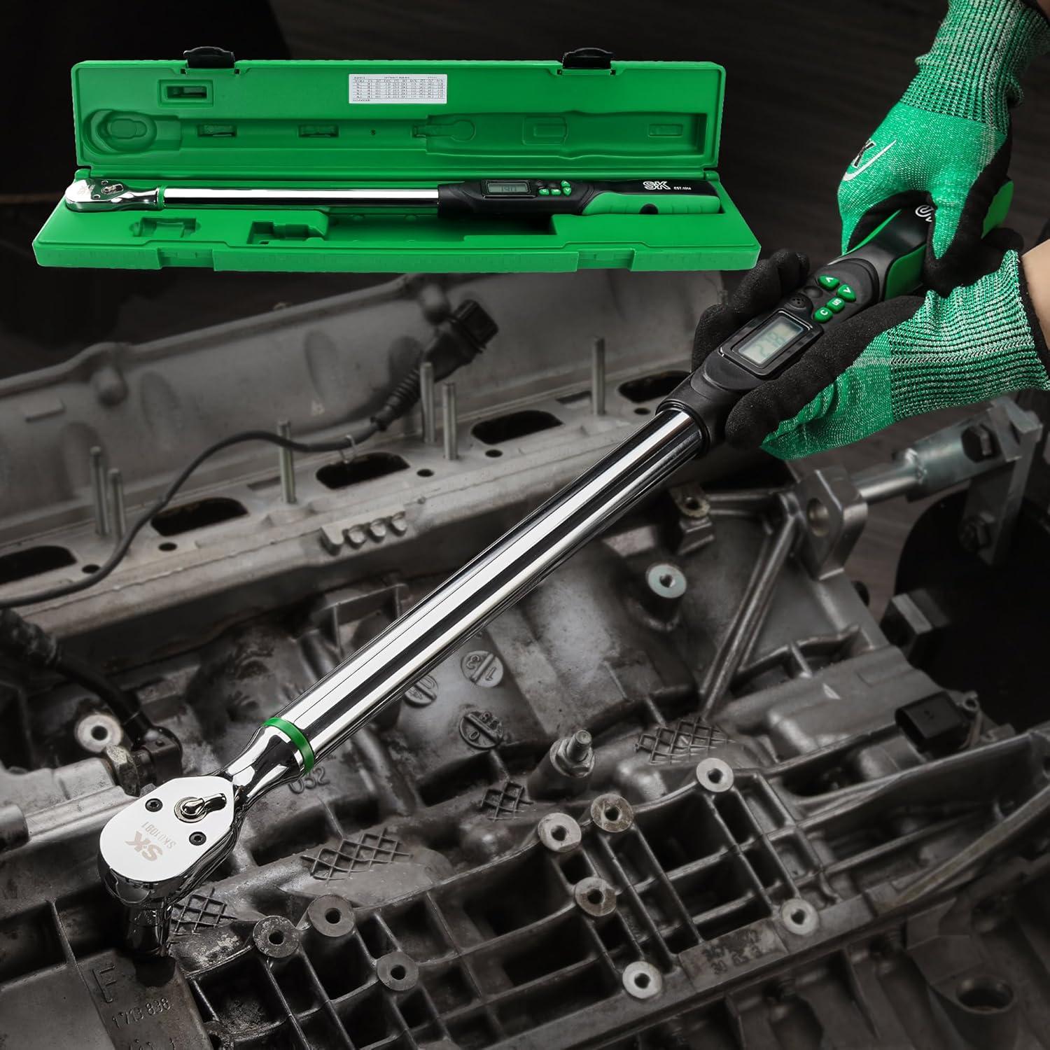 Llave de Torque Digital SK 1/2" 17-340 N·m Pantalla LED