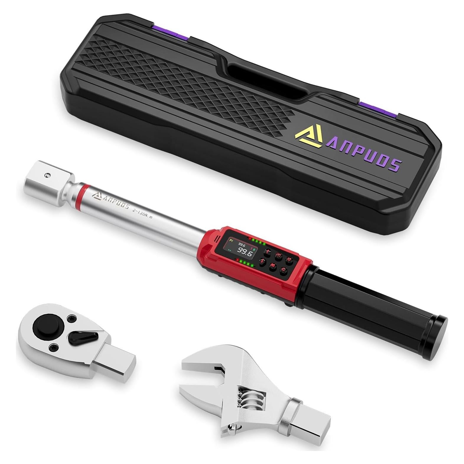 Llave de Torque Digital ANPUDS 2-135 Nm Ajustable con Alarma