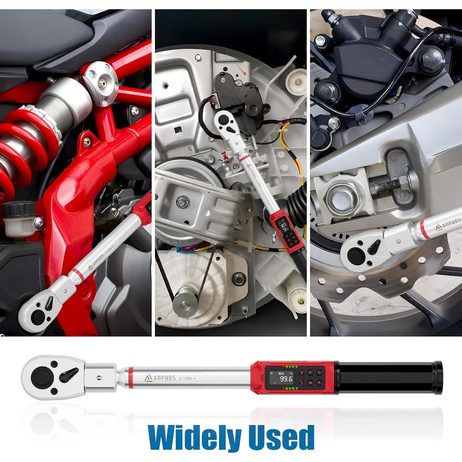 Llave de Torque Digital ANPUDS 2-135 Nm Ajustable con Alarma