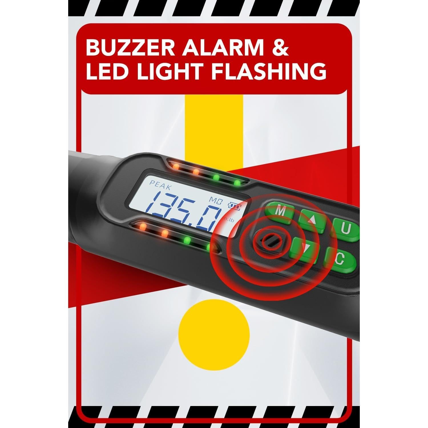 Llave de Torque Digital 1/2" LLAVETOR 19.98-400.5 Nm