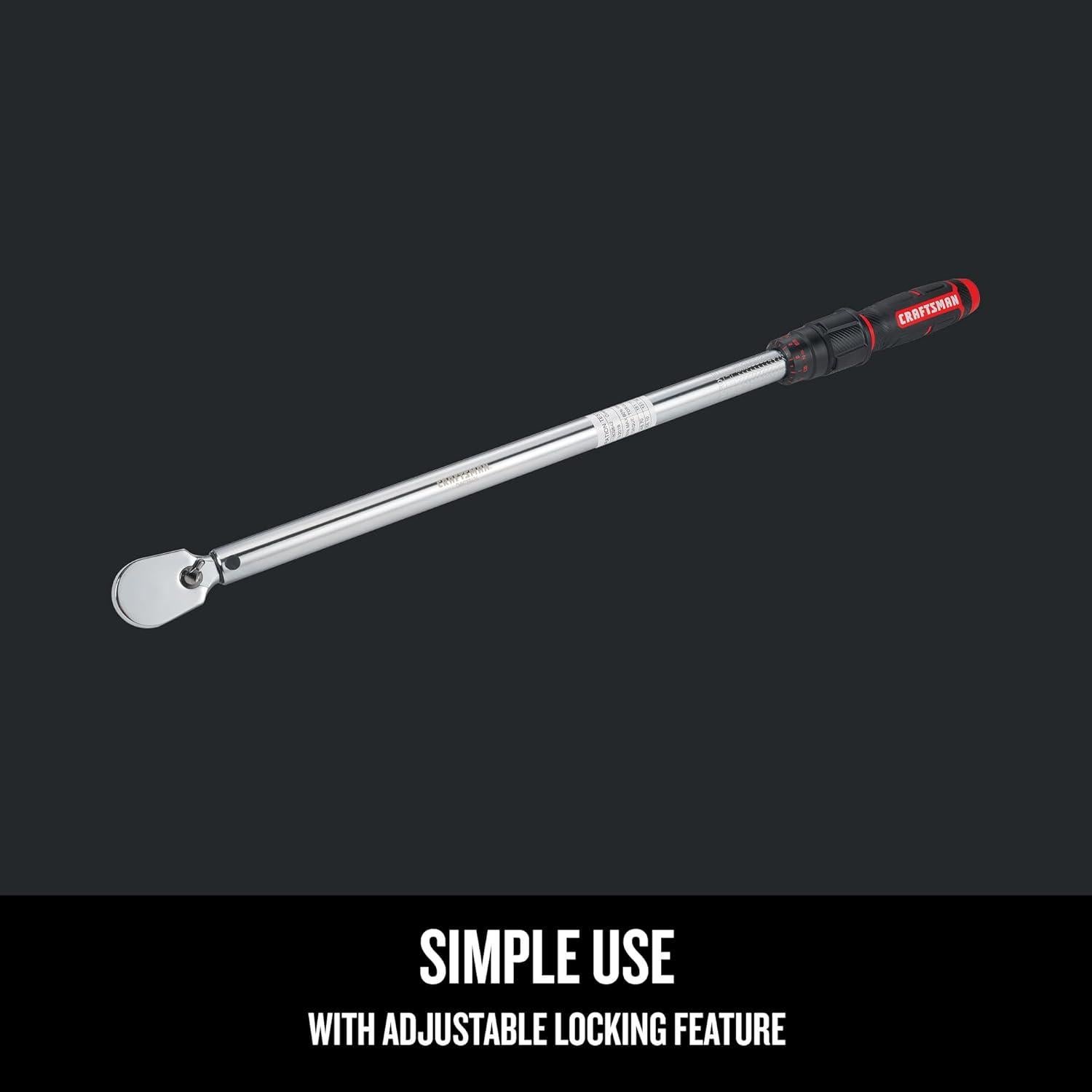 Llave de Torque CRAFTSMAN 1/2" 50-250 ft-lb (68-339 Nm)