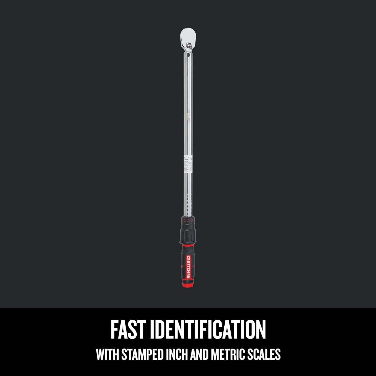 Llave de Torque CRAFTSMAN 1/2" 50-250 ft-lb (68-339 Nm)