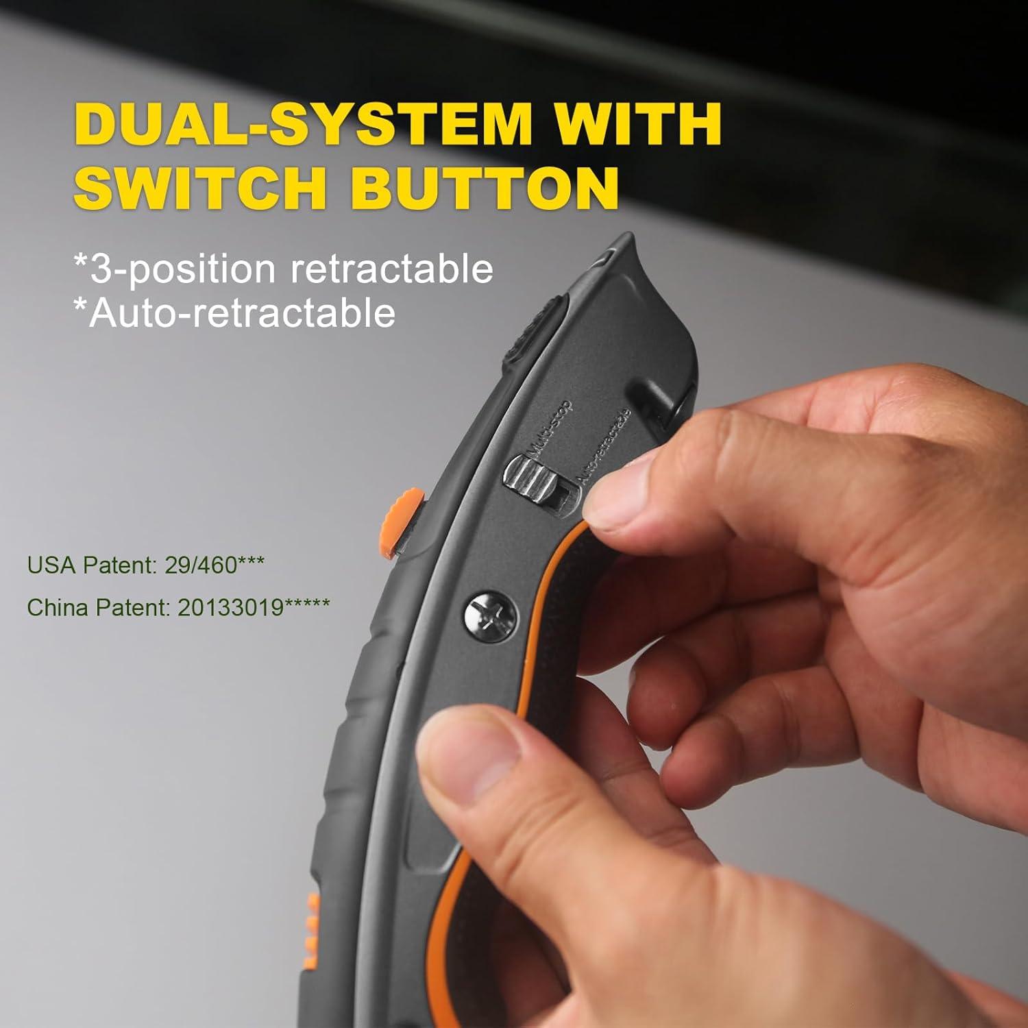 Cuchillo de Utilidad Retráctil XW SX1508 con 5 Cuchillas