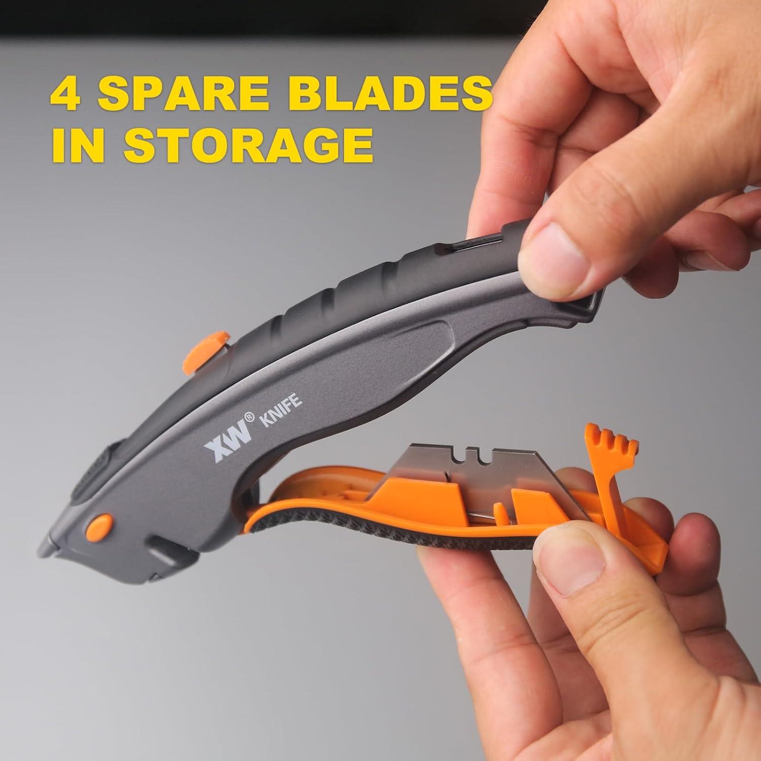 Cuchillo de Utilidad Retráctil XW SX1508 con 5 Cuchillas