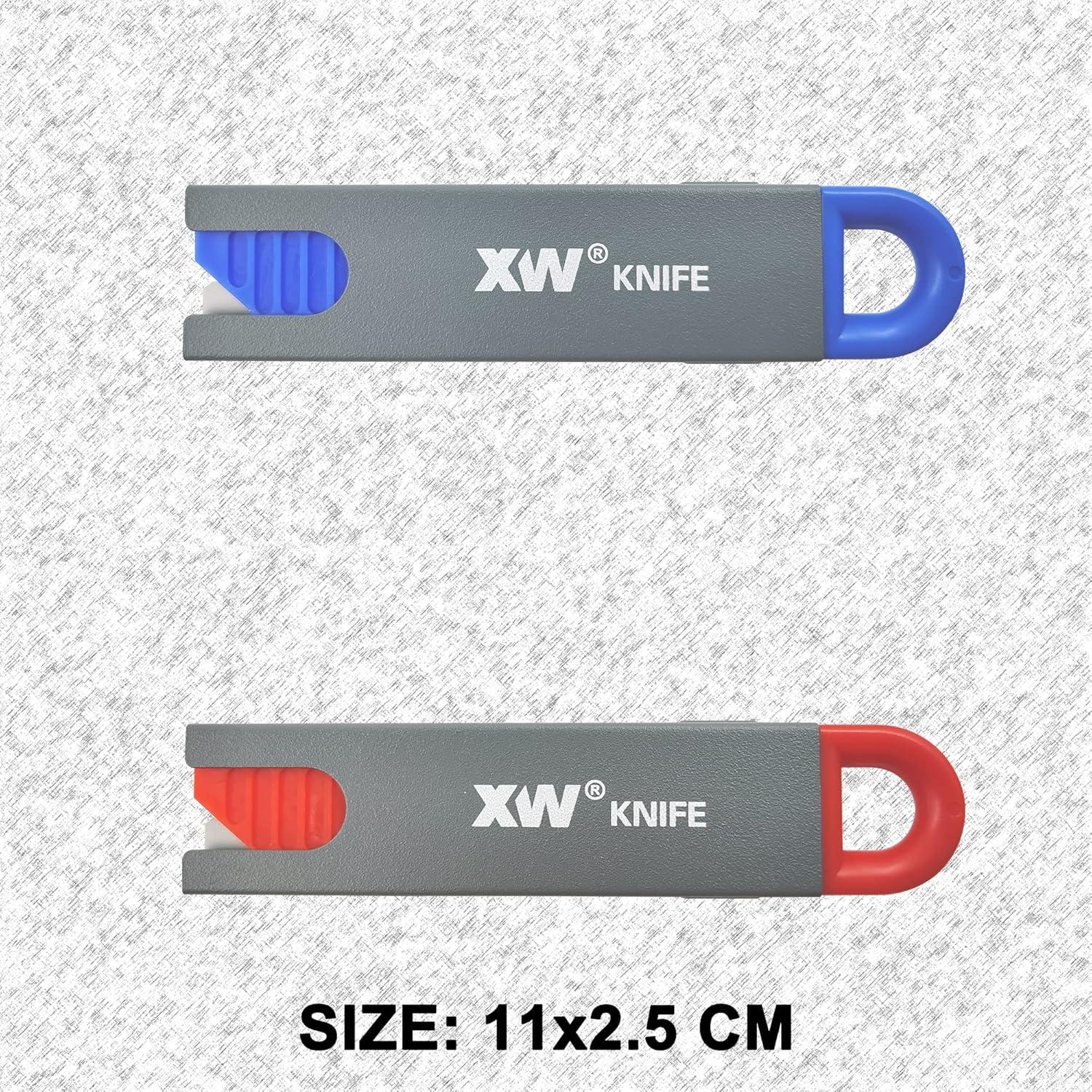 Cortadores de Cajas XW - Paquete de 10 con Cuchilla Retráctil