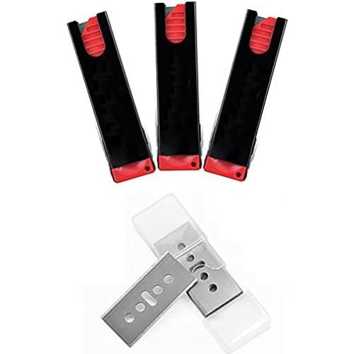 Cortadores de Caja Retráctiles Veltec - Paquete de 3 con 10 Cuchillas