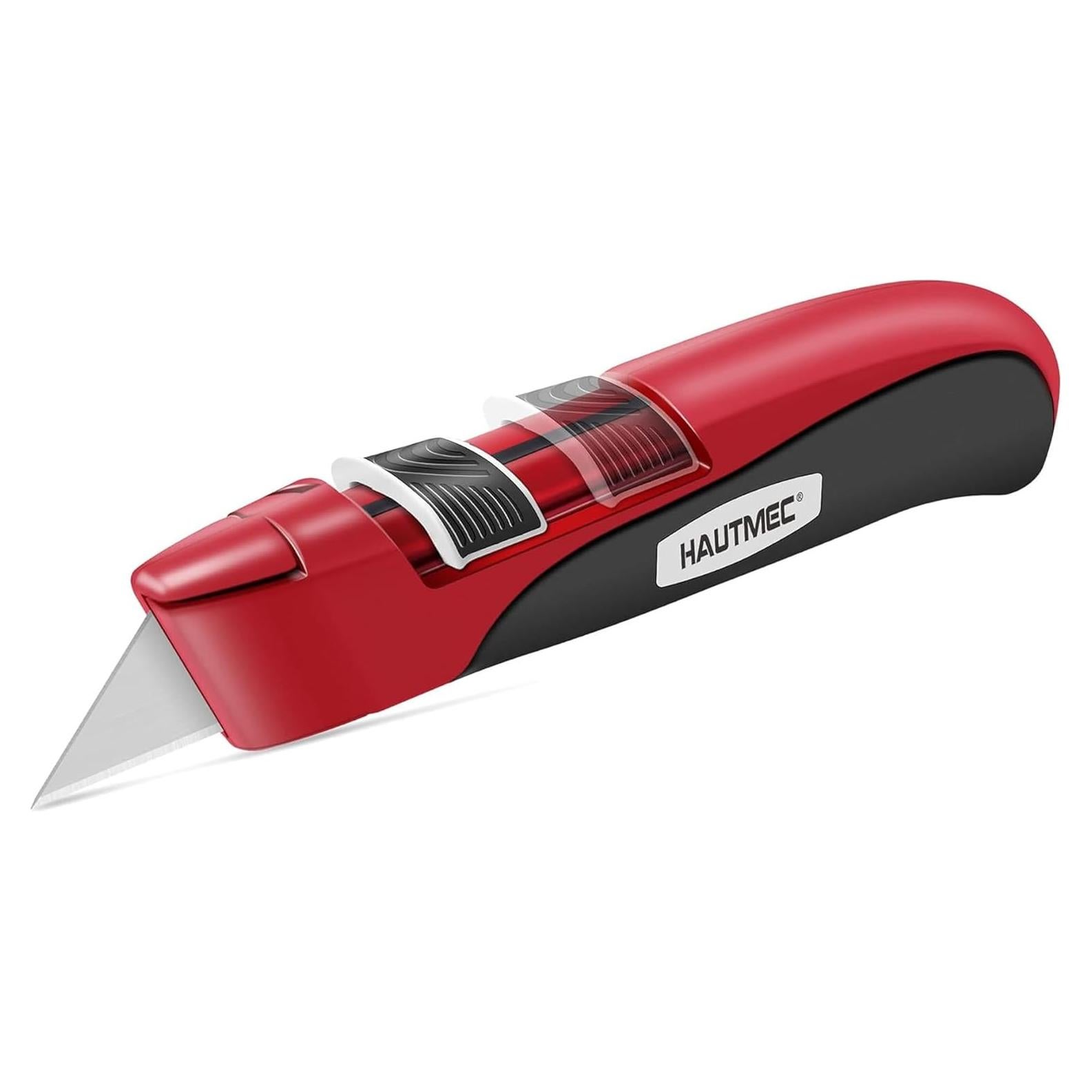 Cuchillo de Utilidad Retráctil HAUTMEC HT0195 - Doble Seguridad