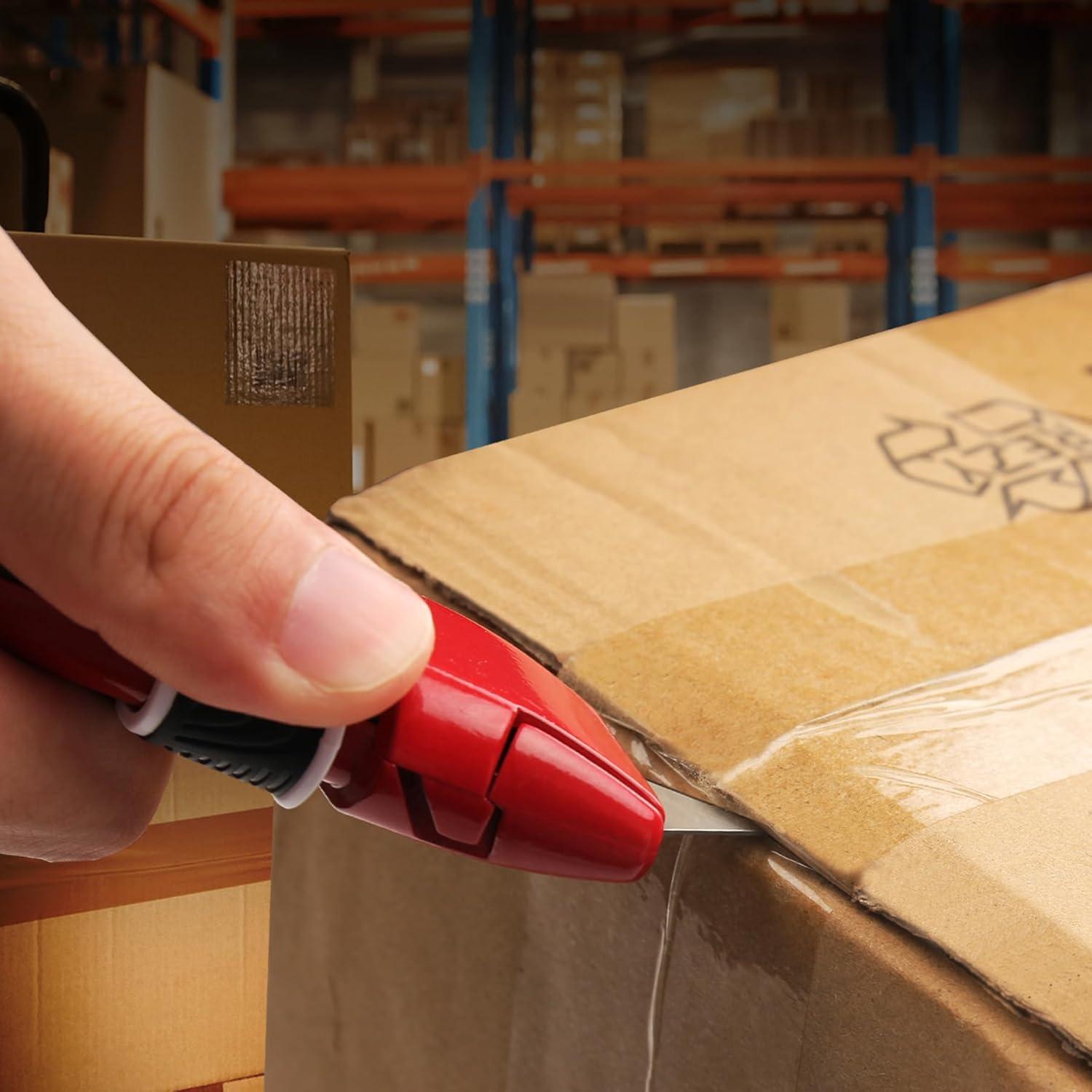 Cuchillo de Utilidad Retráctil HAUTMEC HT0195 - Doble Seguridad