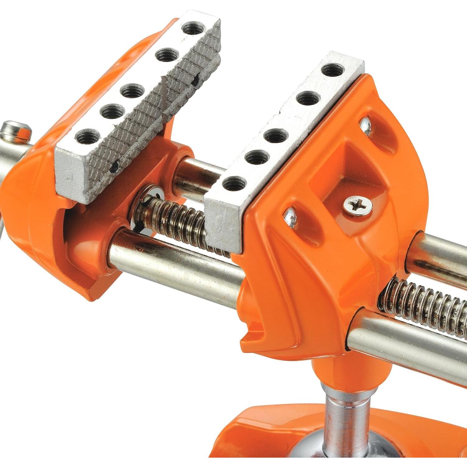 Abrazadera de Banco MAXMAN Naranja 360° Acero Alta Resistencia