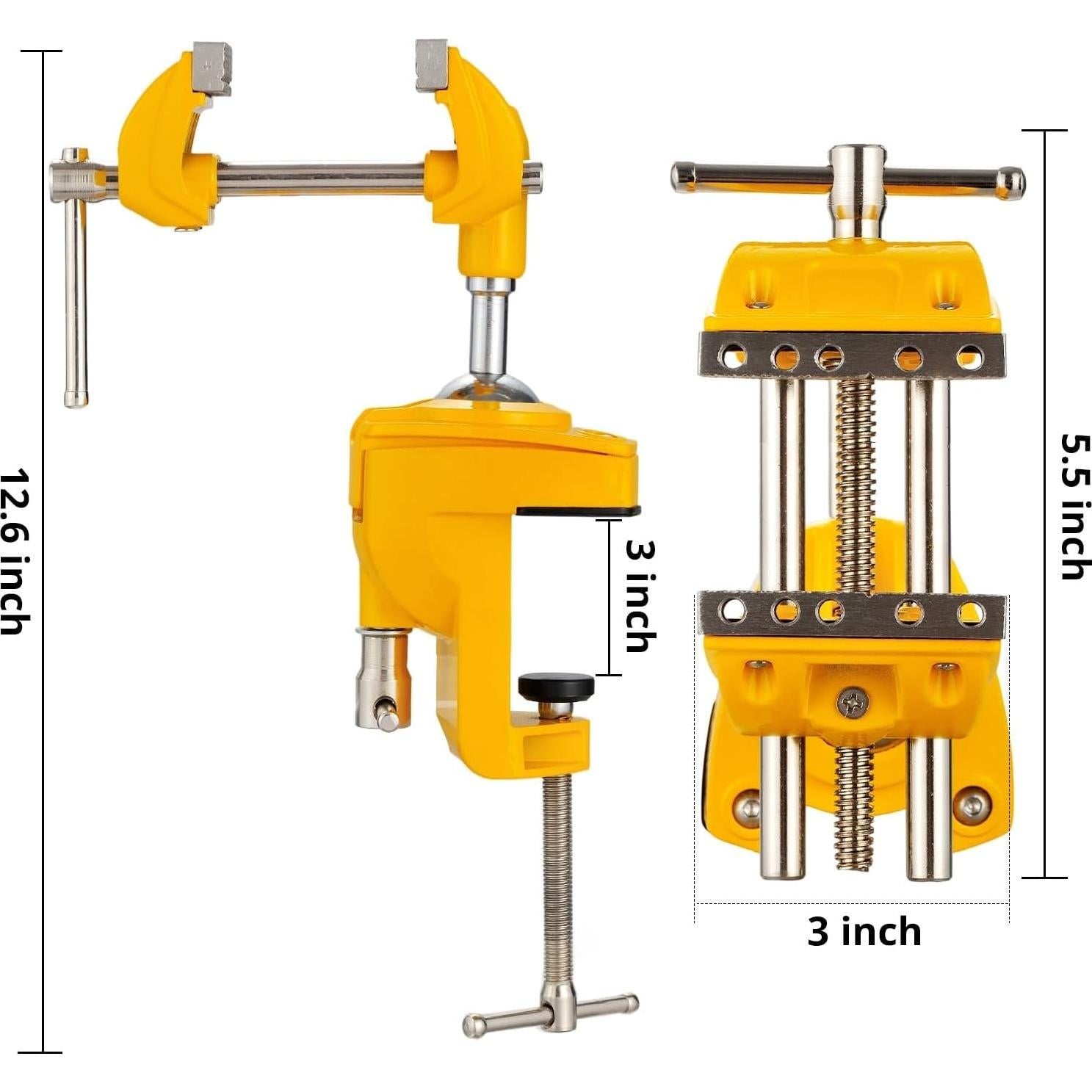 Prensa de Banco Articulada 360° Dazefree - Acero Fundido