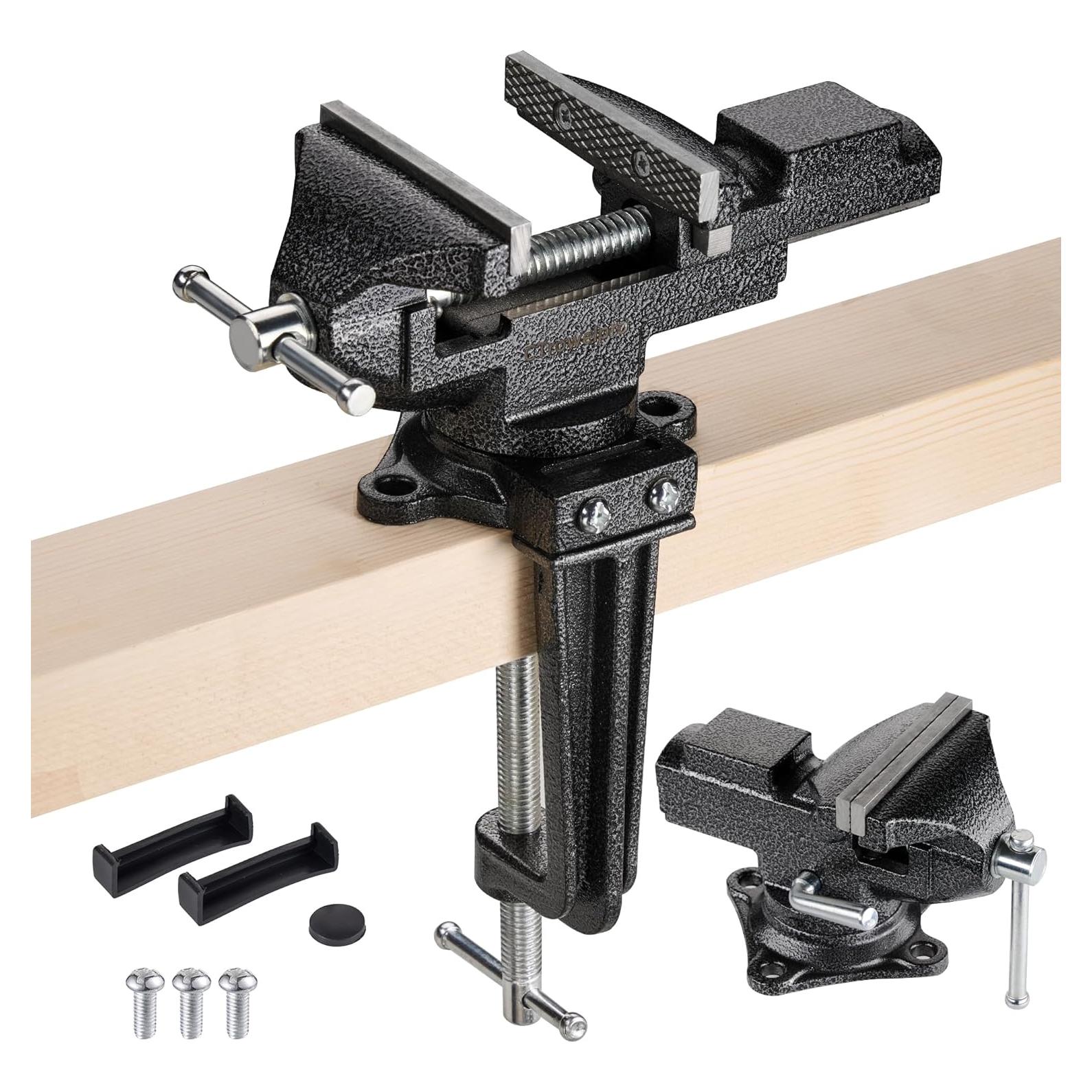 Morsa Universal CTrowelpro 3.3" con Base Giratoria 360°