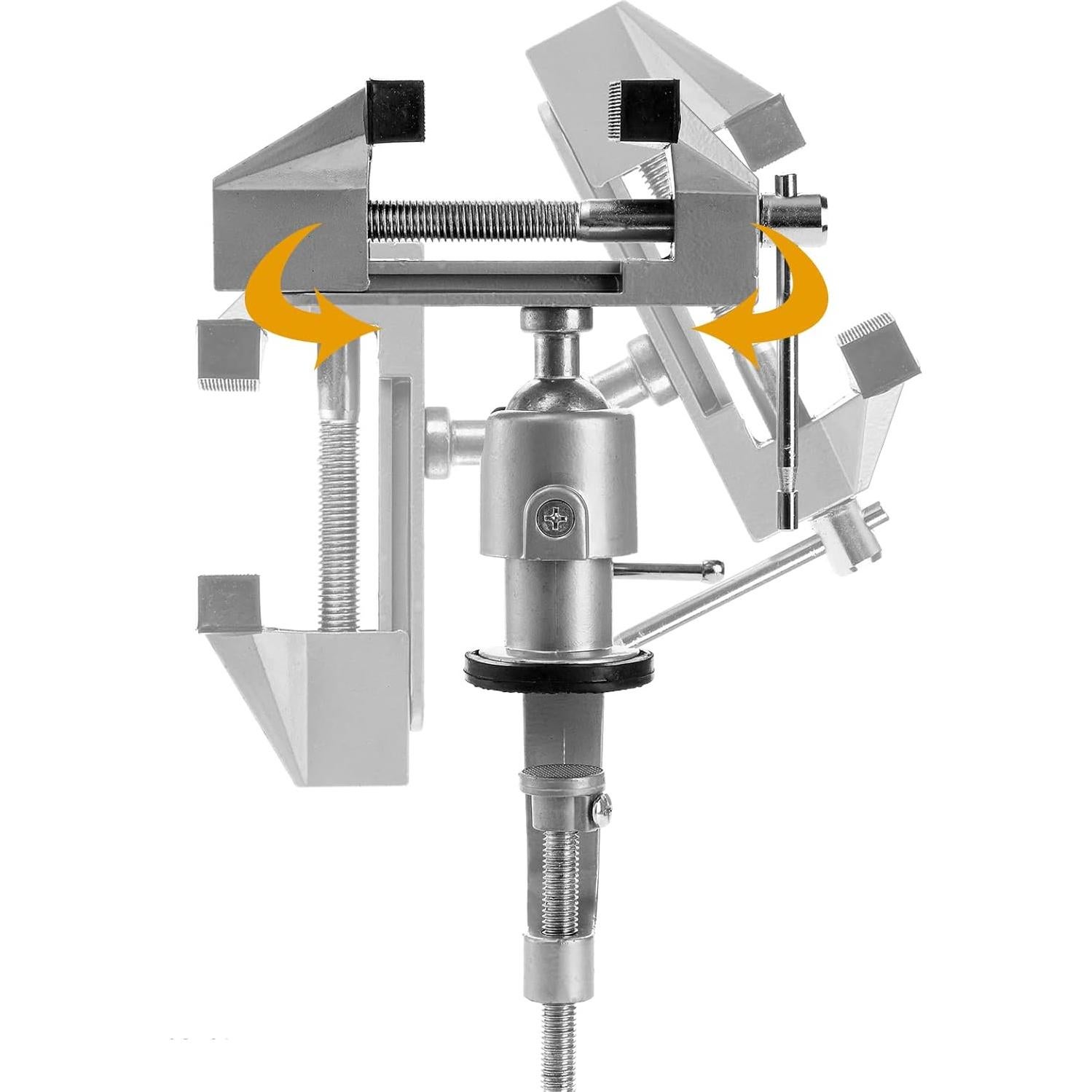 Morsa de Mesa Fasmov 2 en 1 Ajustable 360° Aluminio 0.99kg