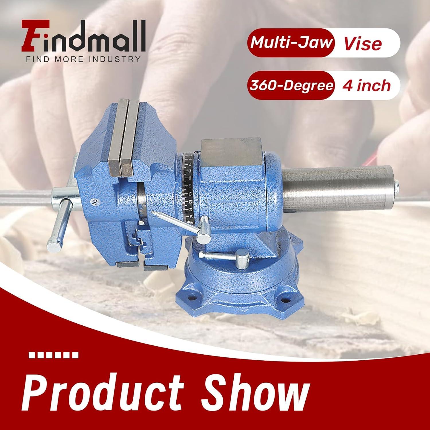 Prensa de Banco Multipropósito Findmall 10.16 cm Servicio Pesado