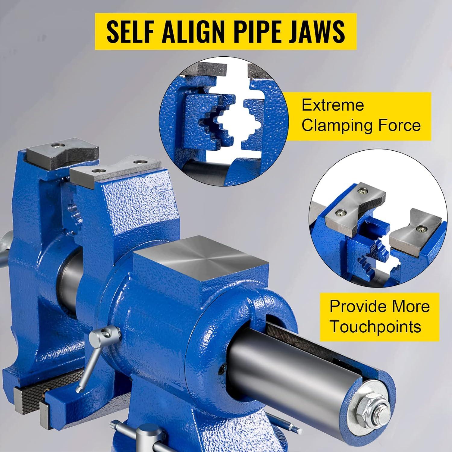 Prensa de Banco VEVOR 12.7 cm Doble Giratoria 30Kn