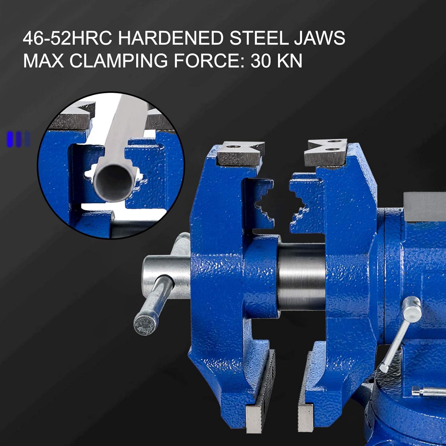 Prensa de Banco VEVOR 12.7 cm Doble Giratoria 30Kn