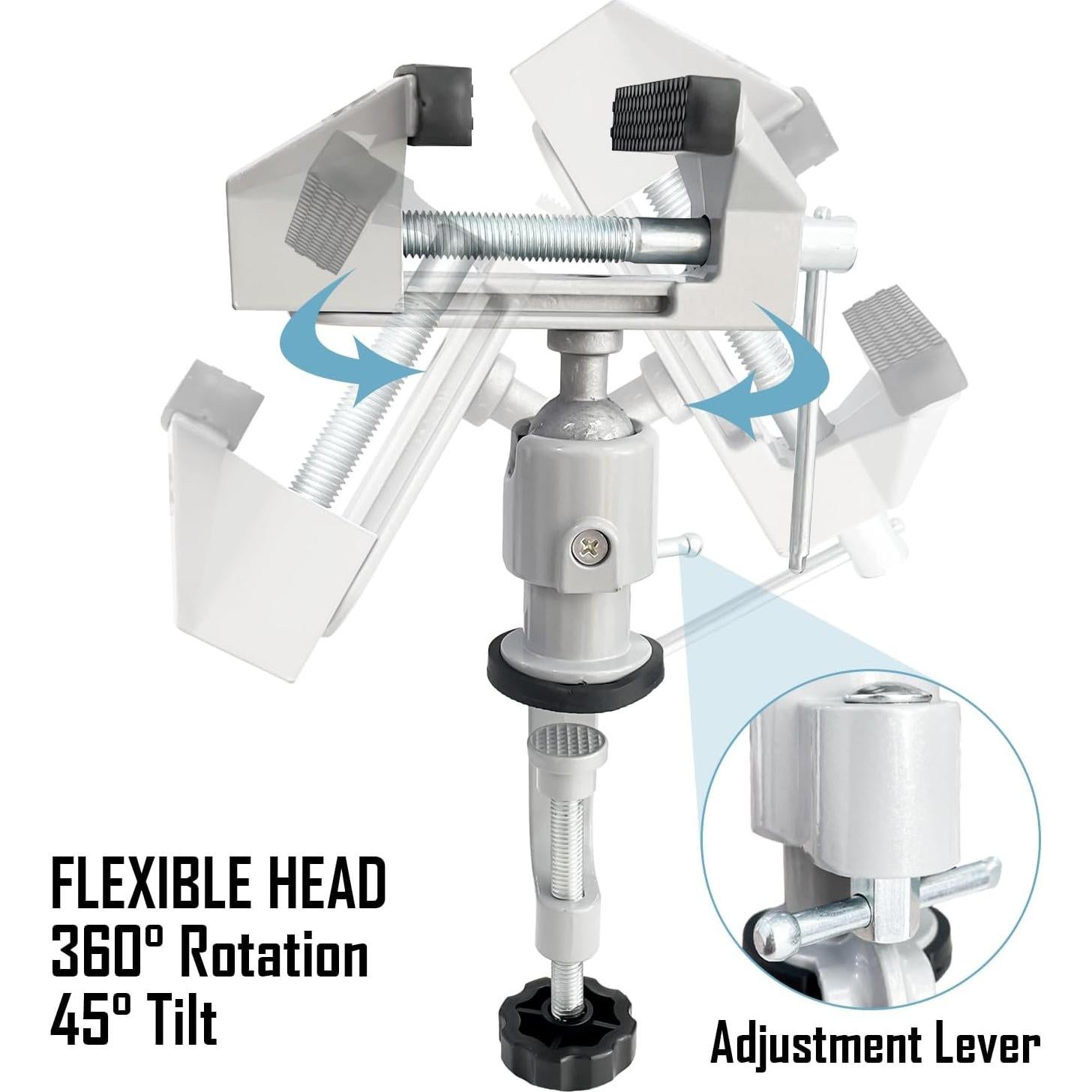 Prensa de Mesa Universal Sutekus 3" (7.62 cm) con Giro 360°